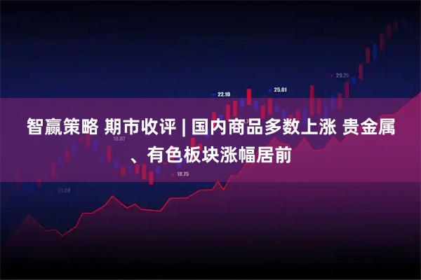 智赢策略 期市收评 | 国内商品多数上涨 贵金属、有色板块涨幅居前